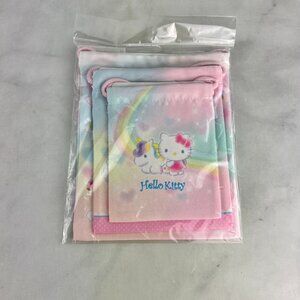 Sanrio Hello Kitty Unicorn Set of 3 Drawstring Bags
